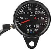 Zohisin Simple Motorcycle Speedometer 0×9 0×9 60mm Motorcycle Odometer Speedometer Gauge with Indicator Motorcycle Speedometer Speedometer