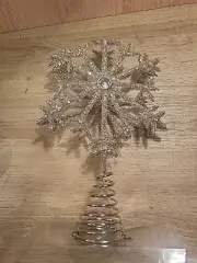 Christmas Noel Tree Topper SNOW FLAKE NEW NO BOX
