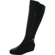 Anne Klein Womens Myah Black Knee-High Boots Shoes 8.5 Medium (B,M) BHFO 0343