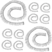 SUPVOX 20Pcs Doll False Eyelashes Strips Handmade Eyelash Accessories for Doll Dress Up Realistic Look for DIY Crafts and Present Ideas
