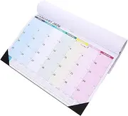 CAXUSD Wall Calendar English Monthly Hanging Calendar for Home and Office Use Design with Memo Space for Important Notes and Planning