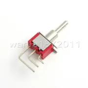 5× Mini Toggle Switch Right Angle SPDT 3 Position ON-OFF-ON Silver Alloy Contact