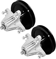 46" Deck Lawn Mower Spindle Assembly Replaces for Cub Cadet MTD 918-04865 918-04865A 618-04636 618-04636A 618-04865A 285-847 Rotary 13029 Sunbelt B1CC113 LTX1045 Series with 4 Mounting Bolts (2 PACK)