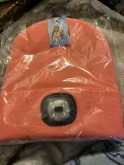 Pink Toboggan With Recharge Head Lamp