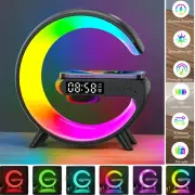 Sunrise Alarm Clock with Wireless Charging & Bluetooth Speaker, Adjustable Brigh