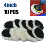 10pcs 4Inch Woolen-Polishing Buffer Pads Heavy Cut Pads For Car Polisher