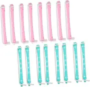 SOESFOUFU Professional Hair Perm Kit 24 Pack Flexible Curling Rods Portable Curling Stick for Women Spiral Curlers Heat Resistant Perm Rods Curls