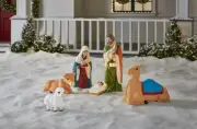 6-Piece LED Nativity Scene Christmas Yard Decoration
