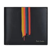 在飛比找momo購物網優惠-【Paul Smith】PAUL SMITH燙金LOGO條紋