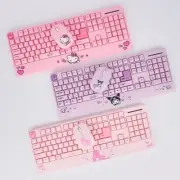 Sanrio Hello Kitty Kuromi My Melody Palm-Rest Wireless Keyboard & Mouse /EXPRESS
