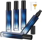 Segbeauty Travel Perfume Refillable Bottle, 5 Pcs 10ml Glass Spray Bottle, Refillable Perfume Bottle, Portable Pocket Perfume Dispenser, Fine Mist Spray Bottle for Perfume, Cologne, Toner