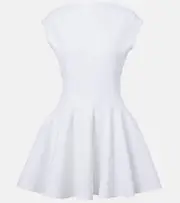 [Alaia] Alaïa Pleated minidress AU 16 white