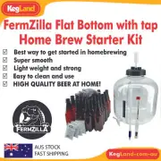 FermZilla 30L Flat Bottom with Tap Home Brew Beginner Starter Kit 500ml Bottles