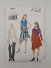 Vogue Sewing Pattern 9107 V9107 Misses Dress 2 styles Tunic Pants Size 14-22 NEW