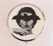 Bat Face Lady Pill Box Case Pillbox Holder Trinket Retro Kitsch Quirky Gift