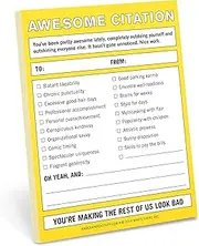 Knock Knock Awesome Citation Nifty Note Pad