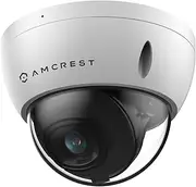 Amcrest UltraHD 4K (8MP) Outdoor Security POE IP Camera, 3840x2160, 98ft NightVision, 2.8mm Lens, IP67 Weatherproof, IK10 Vandal Resistant Dome, MicroSD Recording, White (IP8M-2493EW)
