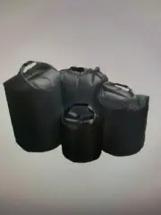 TAS 20L Black Waterproof Dry Bags RIPSTOP TPU LAMINATED LIGHTWEIGHT NYLON