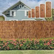 Balcony Reed Fence Roll, Natural Reed Fence, Bamboo Fencing Privacy Reed Screening for Outdoor, Gallery, Restaurant, Hotel, Patio(H1.83xL6m/H6xL20ft)
