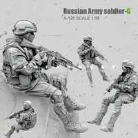 在飛比找樂天市場購物網優惠-1/35(50mm) 俄軍特種兵-G 樹脂兵人 A-125