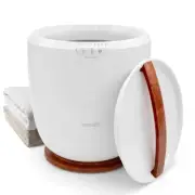 SereneLife Bucket Towel Warmers w/ Customized Fragrances for Spa & Bathroom