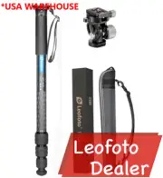 Leofoto MP-364C+VH-10S CF Monopod with VH-10S Two Way Tilt Head