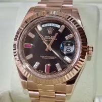 在飛比找Yahoo!奇摩拍賣優惠-ROLEX 勞力士 大型DAY-DATE 218235 玫瑰