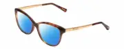 Chopard VCH243S Women Cateye Polarized Sunglasses Tortoise Havana/Rose Gold 53mm