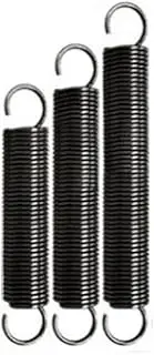3pcs 1mm Wire Diameter Pull Springs Opening Hook Spring Steel 10mm OD 25mm-90mm Total Length Pulling Force(1mmx10mmx90mm)