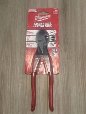 Milwaukee Tool 8" Diagonal Dipped Grip Cutting Pliers (USA)