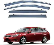 4Pcs Car Wind Deflectors for Subaru for Legacy Wagon Mk5-Br 2009-2014, Side Window Ventilated Visors Rain Deflector