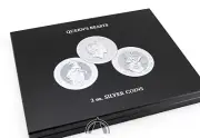 Display Box for 11 Great Britain 2oz Silver Queens Beasts in Original Capsules