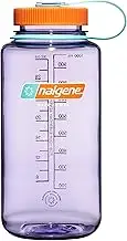 Nalgene Sustain Tritan BPA-Free Water Bottle Made with Material Derived From 50% Plastic Waste, 32 OZ, Wide Mouth, Amethyst
