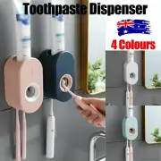 Lazy Automatic Toothpaste Squeezer Holder Wall Mounted Toothpaste Dispenser