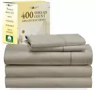 Split King Sheets for Adjustable Bed, Soft 100% Cotton Sheets, 400 Thread Cou...