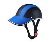 Baseball Cap Sunshade Bicycle Helmet, Bicycle Helmet, Riding Outdoor Helmet,Blue