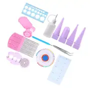 11 In 1 Paper Quilling Tools Kit Paper Craft Crimper Comb Ruler Pins Bor LLI