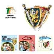 Noble Knight Toy Swords & Shields for Two Boys, Blue/Red – Age 3-8 Years | Me...