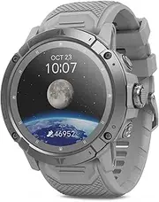 [COROS] VERTIX 2S Adventure GPS Watch, 40 Days Battery Life, GPS Navigation with Global Offline Maps, Route Planner, Heart Rate Monitor, Wall Climbing, Skiing, Running, Biking- Noon Silver