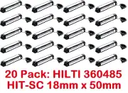 20 Pack Hilti 360485 HIT-SC 18x50 Adhesive Composite Sleeve Chemical Mesh Anchor