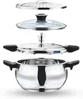 Magic Stainless Steel Smart 3 in 1 Pressure Cooker 5.5 Litre | 5Mm Thick Base |