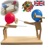 Balloon Pin Pop Head Bamboo Battle Wooden Bots Game Two-Player Fast Paced UK