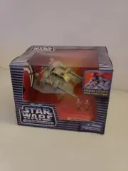 Vintage SW Micro Machines Star Wars Action Fleet Rebel Snowspeeder w/ Luke Rebel
