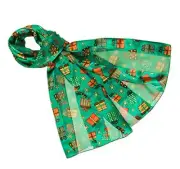 Colorful Gift Boxes Christmas Holiday Scarves with Gift Box Option Green