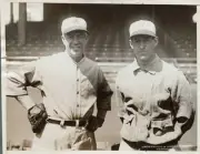 Tris Speaker , Wearing A Washington Uniform For The First Time, And - Old Photo