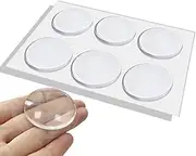 6 Pack Silicone Door Knob Wall Protectors - Strong Adhesive Door Handle Bumper Stops for Wall Guard Protection - 2" Door Stoppers