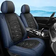 YuEany Car Seat Covers Universal Fit for MB W212 A180 B200 C200 C300 Classe E Gla Gle S500 Glk Cla Nappa Leather Protection Set