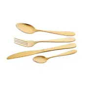 2Set Gold Tableware Set Stainless Steel Dinner Knife Fork Spoon Flatware Kitchen Dishwasher Safe Cutlery Western Dinnerware