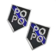 20 Thin Blue Line Police Sheriff Law Enforcement PO PO Target Lapel Pins