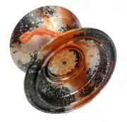 Acid Unresponsive Professional Magic Trick YoYo Anodized Metal Orange Splash